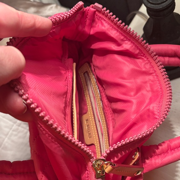 MZ Wallace Mini Metro Tote Deluxe- Bright Pink - Picture 3 of 7